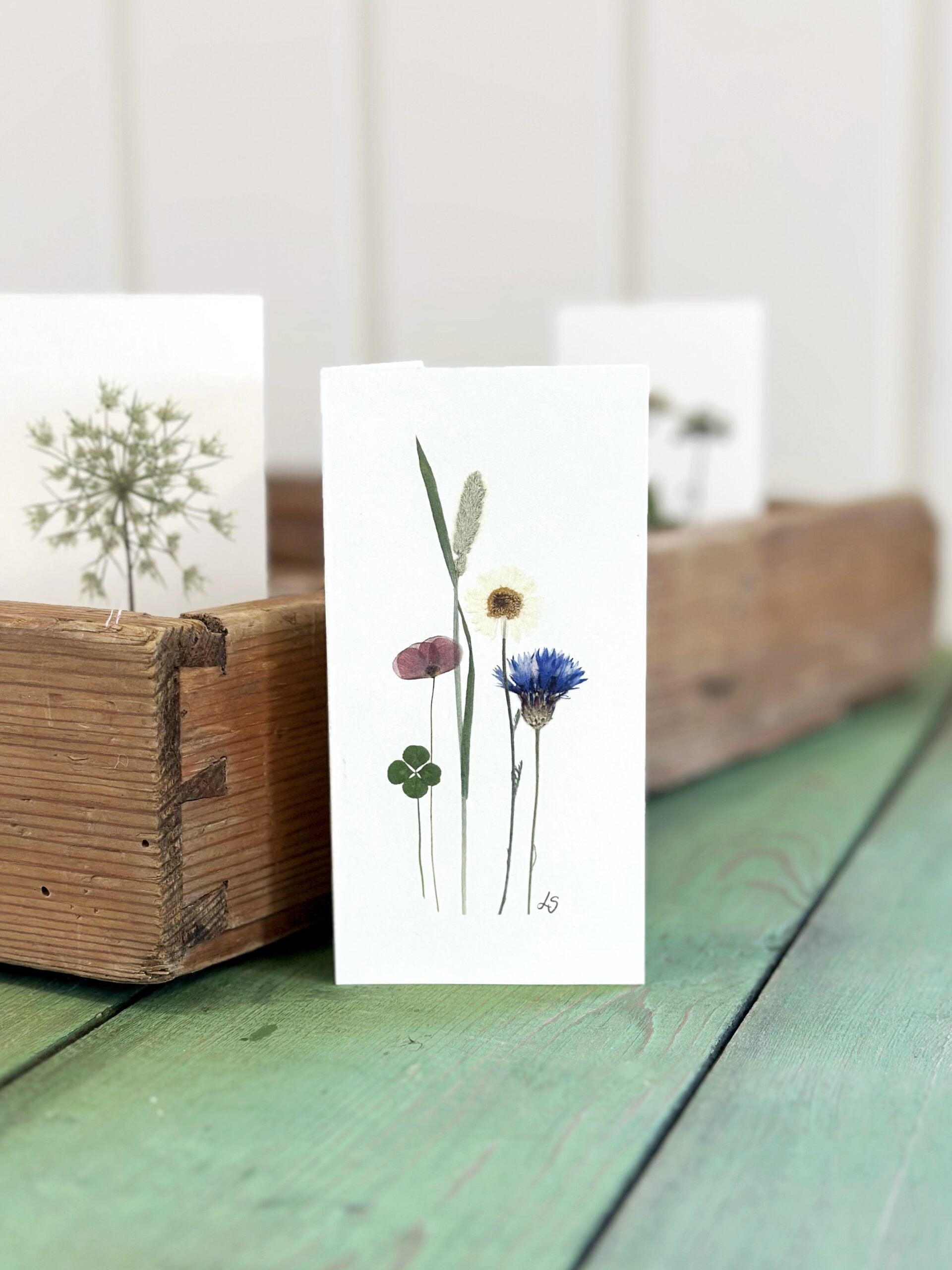 Dobbeltkort 6x12 cm - 12 stk - Nr 1