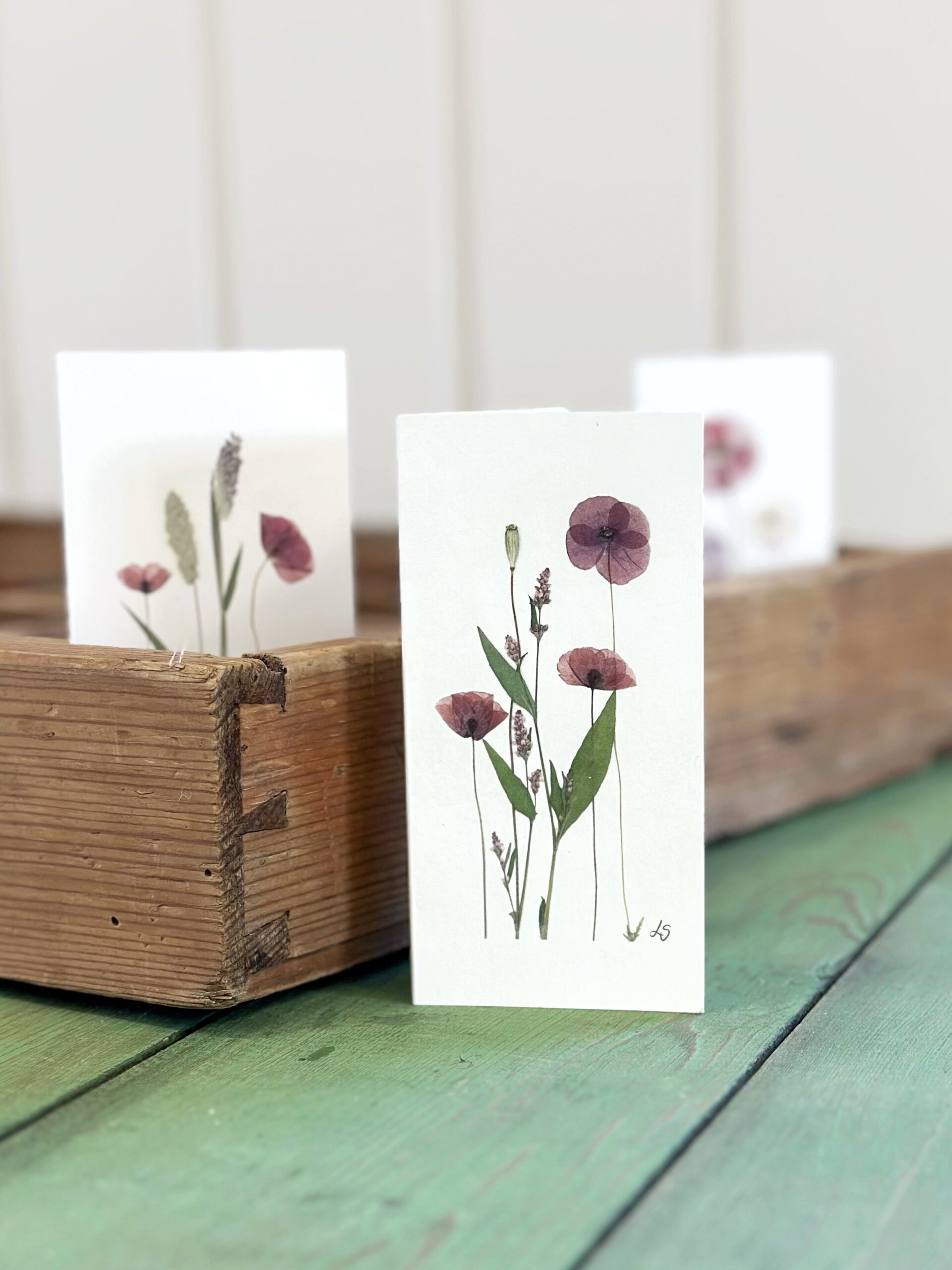 Dobbeltkort 6x12 cm - 12 stk - Nr 1