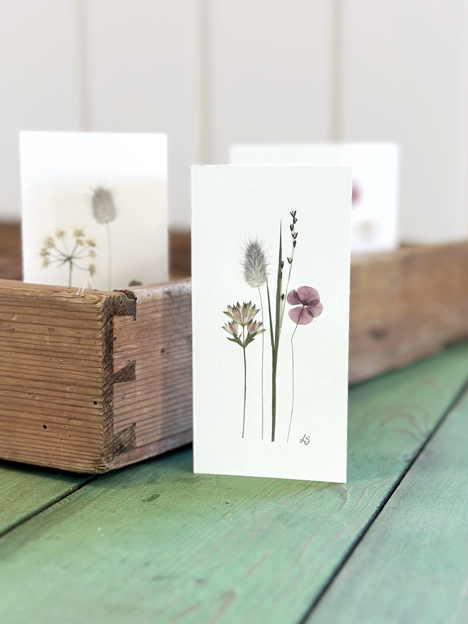 Dobbeltkort 6x12 cm - 12 stk - Nr 1