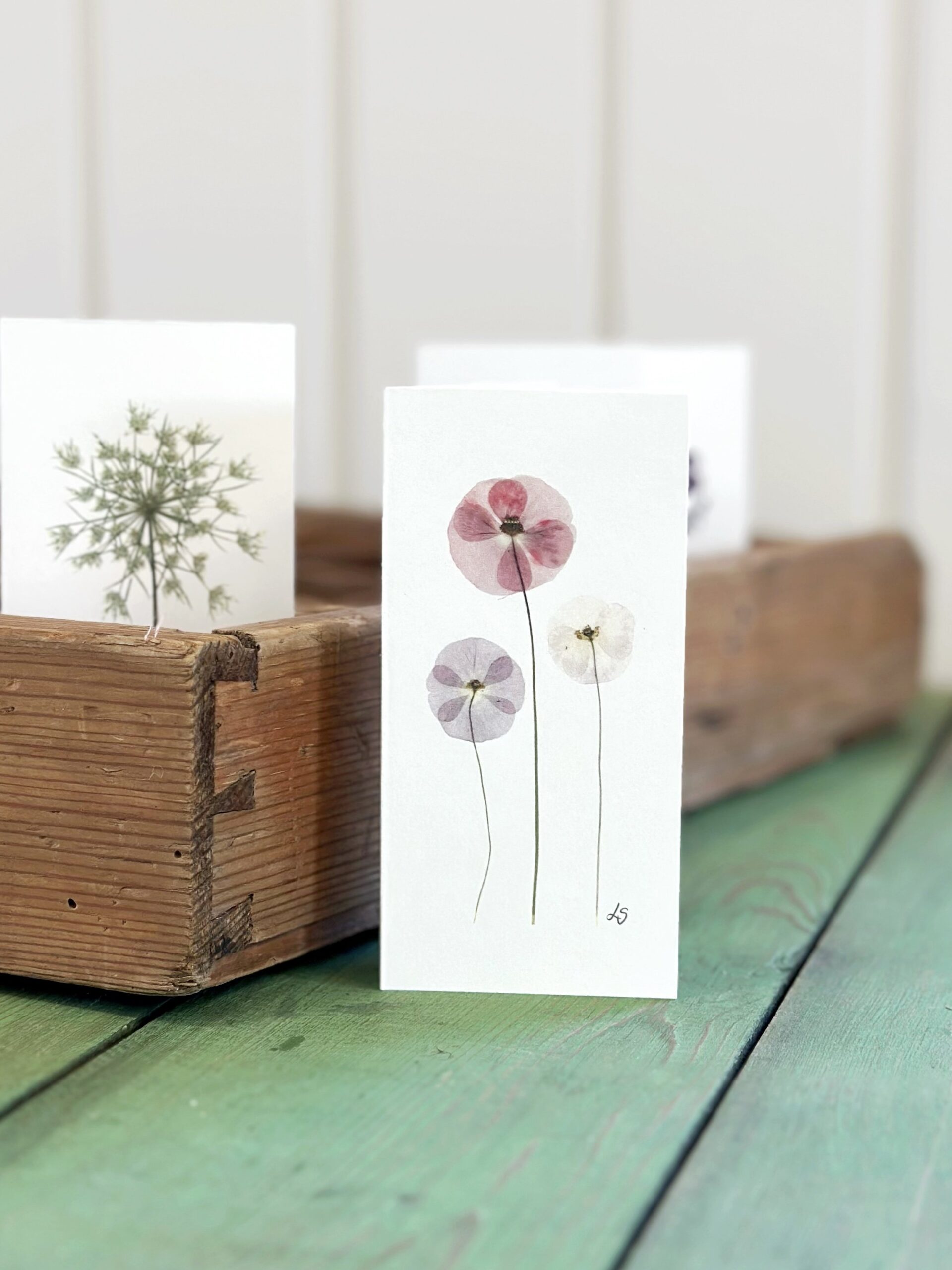 Dobbeltkort 6x12 cm - 12 stk - Nr 1