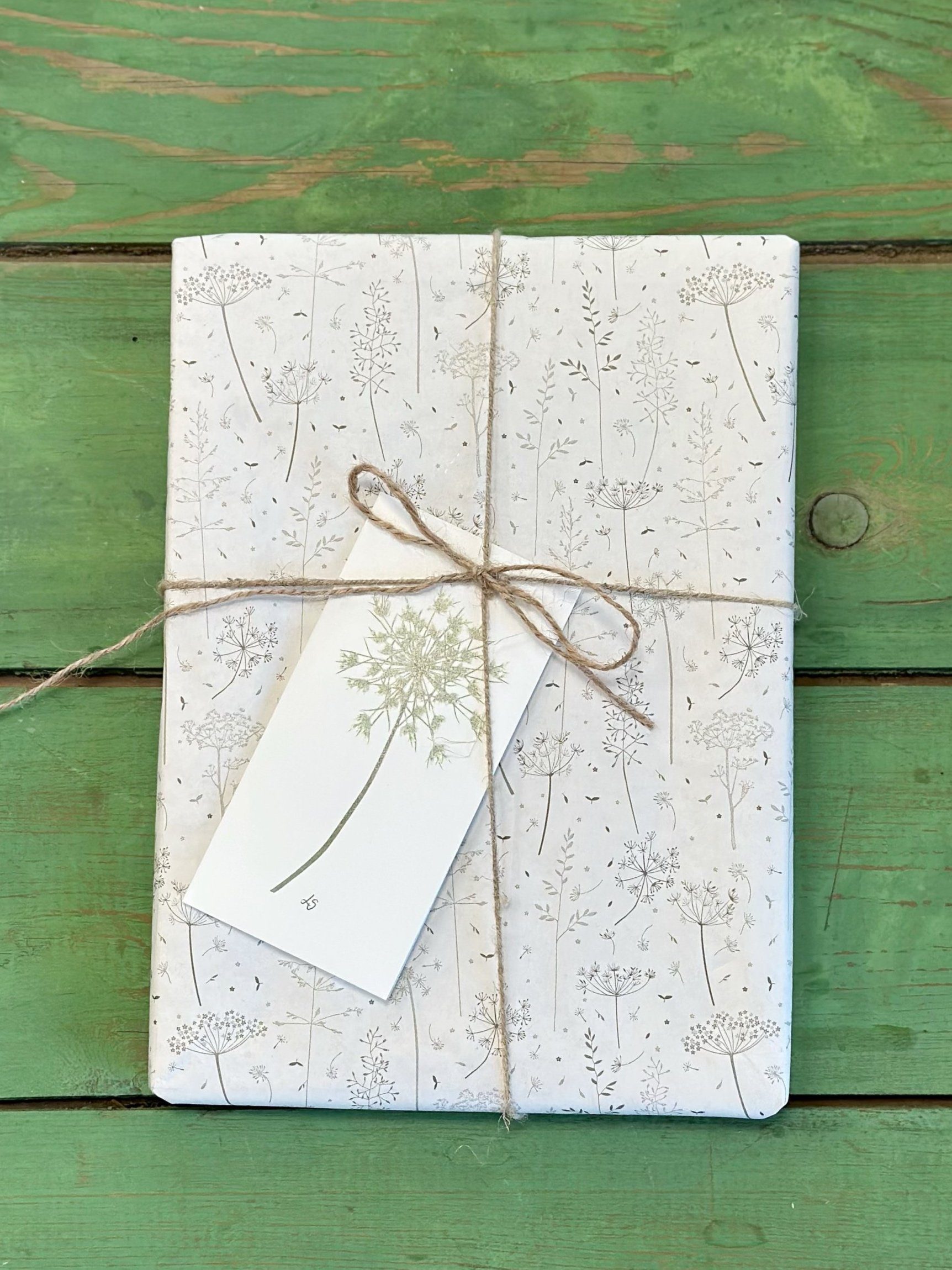 Dobbeltkort 6x12 cm - 8 stk - Grønt mix